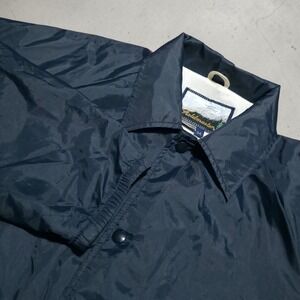 Vintage 80s‎ Fieldmaster Snap Lightweight Coaches Windbreaker Jacket Medium Navy